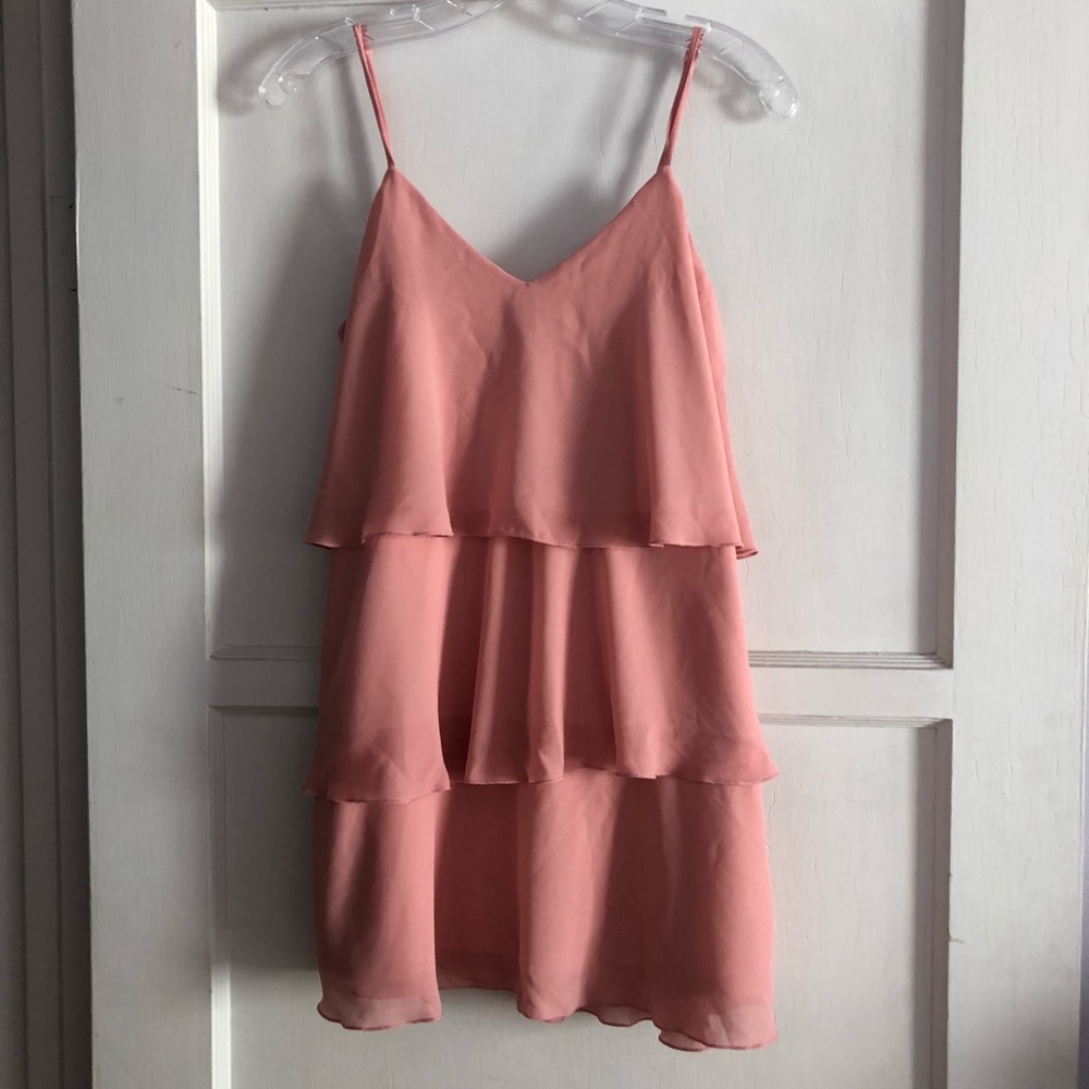 Show Me Your MuMu pink ruffle dress XS